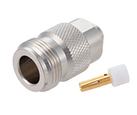 N Female Connector Solder Attachment for PE-SR402AL, PE-SR402FL, PE-SR402FLJ, PE-SR402TN, RG402