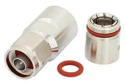 N Male Low PIM Connector Clamp/Non-Solder Contact Attachment for PE-1/2FAC, 1/2 inch Flexible, 1/2 inch Annular, IP67 Rated