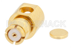 SMP母头直角连接器，焊接附件，用于RG405、PE-SR405AL、PE-SR405FL、PE-SR405FLJ，频率高达8GHz