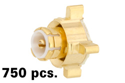 MMBX Plug Slide-On Connector Solder Attachment Surface Mount PCB, With Male Center Contact, 1 Reel Contains 750 pieces