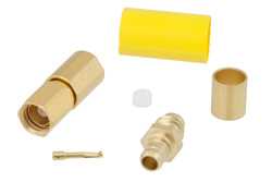 SSMC Plug Connector Crimp/Solder Attachment for RG188-DS, RG316-DS