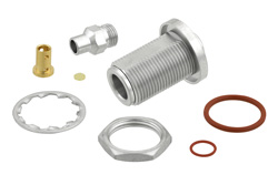 N Female Bulkhead Mount Connector Clamp/Solder Attachment for PE-P160LL