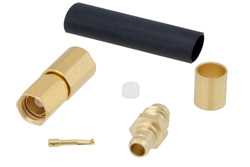 SSMC Plug Connector Crimp/Solder Attachment for RG188-DS, RG316-DS