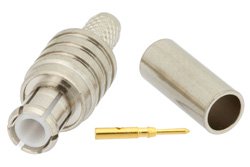 MCX Plug Connector Crimp/Solder Attachment for RG316, RG174, RG188, LMR-100, PE-B100, PE-C100, 0.100 inch