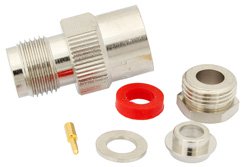 RP TNC Female Connector Clamp/Solder Attachment For RG58, RG55, RG141, RG142, RG223, RG400