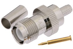 RP-TNC Female Connector Crimp/Solder Attachment for RG55, RG142, RG223, RG400
