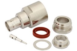 RP BNC Female Connector Clamp/Solder Attachment For RG213, RG214, RG8, RG9, RG225, RG393