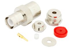 RP BNC Female Connector Clamp/Solder Attachment For RG174, RG316, RG188