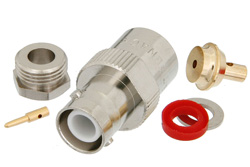 RP BNC Female Connector Clamp/Solder Attachment For PE-SR405AL, PE-SR405FL, RG405