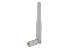 Rubber Duck Dual Band Antenna Operates From 2.4 GHz to 5.825 GHz With a Typical 0 dBi Gain Reverse Polarity SMA Male Input Connector Rated