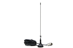 Wire Portable Dual Band Antenna Operates From 890 MHz to 1.88 GHz With a Nominal 3 dBi Gain N Male Input Connector on 16 ft. of RG174A/U
