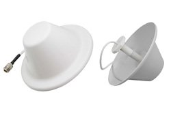 Dome Dual Band Antenna Operates From 806 MHz to 2.5 GHz With a Nominal 3 dBi Gain N Female Input Connector