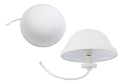 Dome Antenna Operates From 700 MHz to 2.5 GHz With a Nominal 3 dBi Gain SMA Female Input Connector on 6.5 in. of RG58-P