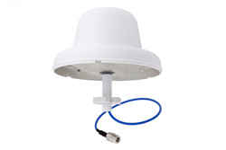 Dome Low PIM Multi Band Antenna Operates From 698 MHz to 5.9 GHz With a Typical 6 dBi Gain N Female Input Connector Rated