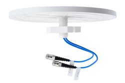 698-960 MHz + 1350-2700 MHz + 3300-4200 MHz Low PIM Rated HH-pol MIMO Omni Low Profile Ceiling Antenna, 1.5-6 dBi, 2xType N Female Connector