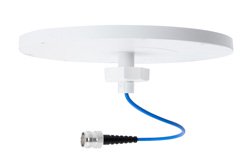 698-960 MHz + 1350-2700 MHz + 3300-4200 MHz Low PIM Rated H-pol Ceiling Omni Antenna, 2.2-5 dBi, Low Profile, 4.3-10 Female Connector