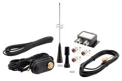 三频段双工天线套件，带GPS，三频段108-174 MHz，450-520 MHz，746-870 MHz，NMO安装/N型连接器