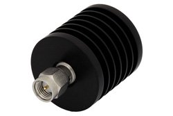 10 Watt RF Load Up to 18 GHz With SMA Male Input Black Anodized Aluminum Heatsink