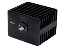 50 Watt RF Load Up to 18 GHz With SMA Female Input Square Body Black Anodized Aluminum Heatsink