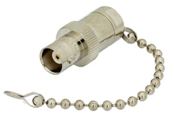 0.5 Watt RF Load with Chain Up to 1,000 MHz with BNC Female Nickel Plated Brass