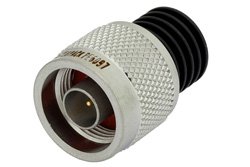 5 Watt RF Load Up to 18 GHz With N Male Input Black Anodized Aluminum Heatsink