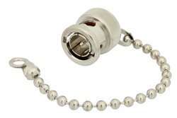 BNC Male Shorting Dust Cap With 4 Inch Chain