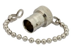 BNC Female Shorting Dust Cap With 4 Inch Chain