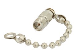 SMA Female Shorting Dust Cap With 2.5 Inch Chain