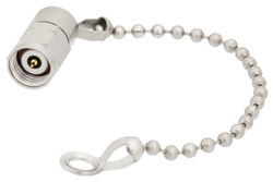 2.4mm Male Shorting Dust Cap With 3.5 Inch Chain