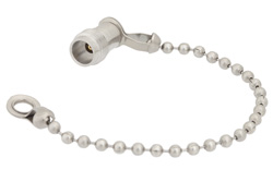 2.4mm Female Shorting Dust Cap With 3.5 Inch Chain