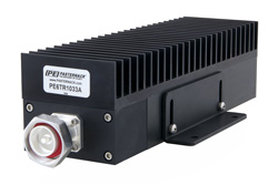 High Power 100 Watt RF Load Up to 2.7 GHz with 7/16 DIN Male Black Anodized Aluminum