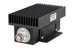 High Power 100 Watt RF Load Up to 2.7 GHz with 4.1/9.5 Mini DIN Male Black Anodized Aluminum