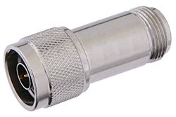 12 dB Fixed Attenuator, N Male to N Female Passivated Stainless Steel Body Rated to 2 Watts Up to 18 GHz