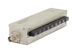 0 to 82.5 dB Push Button Step Attenuator, BNC Female To BNC Female With 0.5 dB Step Rated To 1 Watt Up To 750 MHz