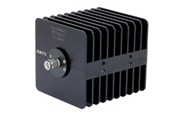 10 dB Fixed Attenuator, SMA Male to SMA Female Black Anodized Aluminum Heatsink Body Rated to 25 Watts Up to 18 GHz