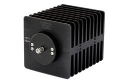 6 dB Fixed Attenuator, SMA Male To SMA Female Directional Black Anodized Aluminum Heatsink Body Rated To 100 Watts Up To 1.5 GHz