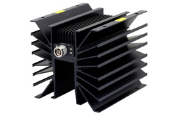 20 dB Fixed Attenuator, N Male to N Female Directional Black Anodized Aluminum Heatsink Body Rated to 300 Watts Up to 1,000 MHz