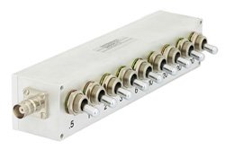 0 to 82.5 dB Toggle Step Attenuator, BNC Female to BNC Female with 0.5 dB Step Rated to 10 Watts Up to 500 MHz