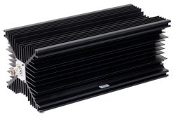 20 dB Fixed Attenuator, N Male to N Female Directional Black Anodized Aluminum Heatsink Body Rated to 500 Watts Up to 2.4 GHz