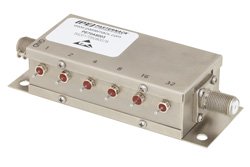 6 Bit继电器控制可编程衰减器，63 dB，DC~1,000 MHz，75欧姆，步进1 dB，+12V，F型母头