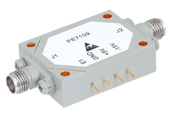 SMA SPST PIN Diode Switch Operating From 8 GHz to 12 GHz Up To +30 dBm