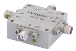 SMA SP3T PIN Diode Switch Operating From 10 MHz to 1,000 MHz Up To +30 dBm