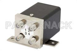 SMA机电式转换开关，DC ~ 18 GHz，额定功率35瓦，24V至32V，带指示器、脉冲闭锁、端接和TTL