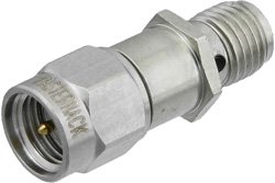9 dB Fixed Attenuator, SMA Male to SMA Female Brass Tri-Metal Body Rated to 1 Watt Up to 2 GHz