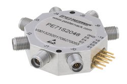 Absorptive SP6T PIN Diode Switch Operating From 100 MHz to 20 GHz Up to 0.5 Watts (+27 dBm) and SMA