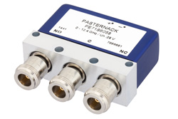 SPDT Electromechanical Relay Failsafe Switch, DC to 12.4 GHz, up to 700W, 28V, N