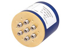 SP6T Electromechanical Relay Latching Switch, DC to 40 GHz, up to 40W, 28V Self Cut Off, Reset, Diodes, 2.92mm