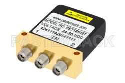 单刀双掷机电继电器开关，DC ~ 40 GHz，2.92mm，10瓦，28V，带闩锁
