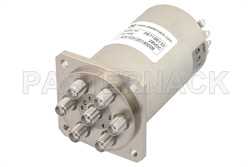 单刀六掷机电式继电器常开开关，DC ~ 22 GHz，SMA，30瓦，28V，指示器