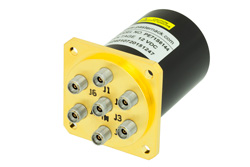 单刀六掷机电继电器常开开关，DC ~ 40 GHz，2.92mm，10瓦，12V，带指示器和TTL